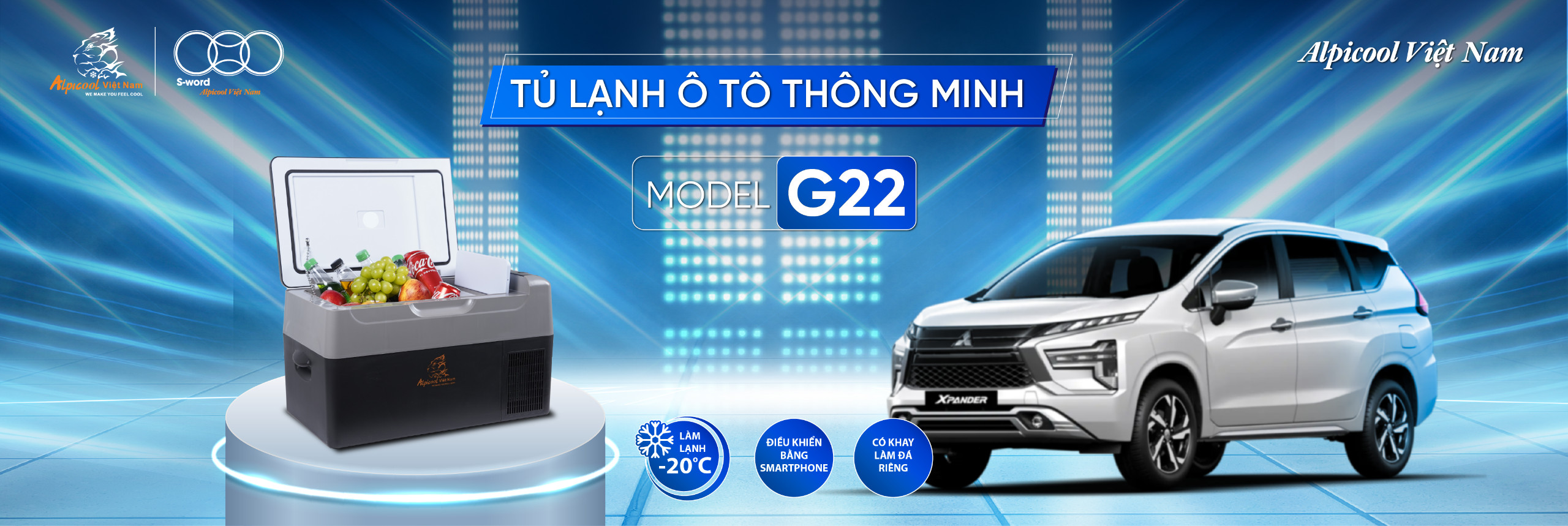 Tủ lạnh ô tô thông minh Alpicool G22