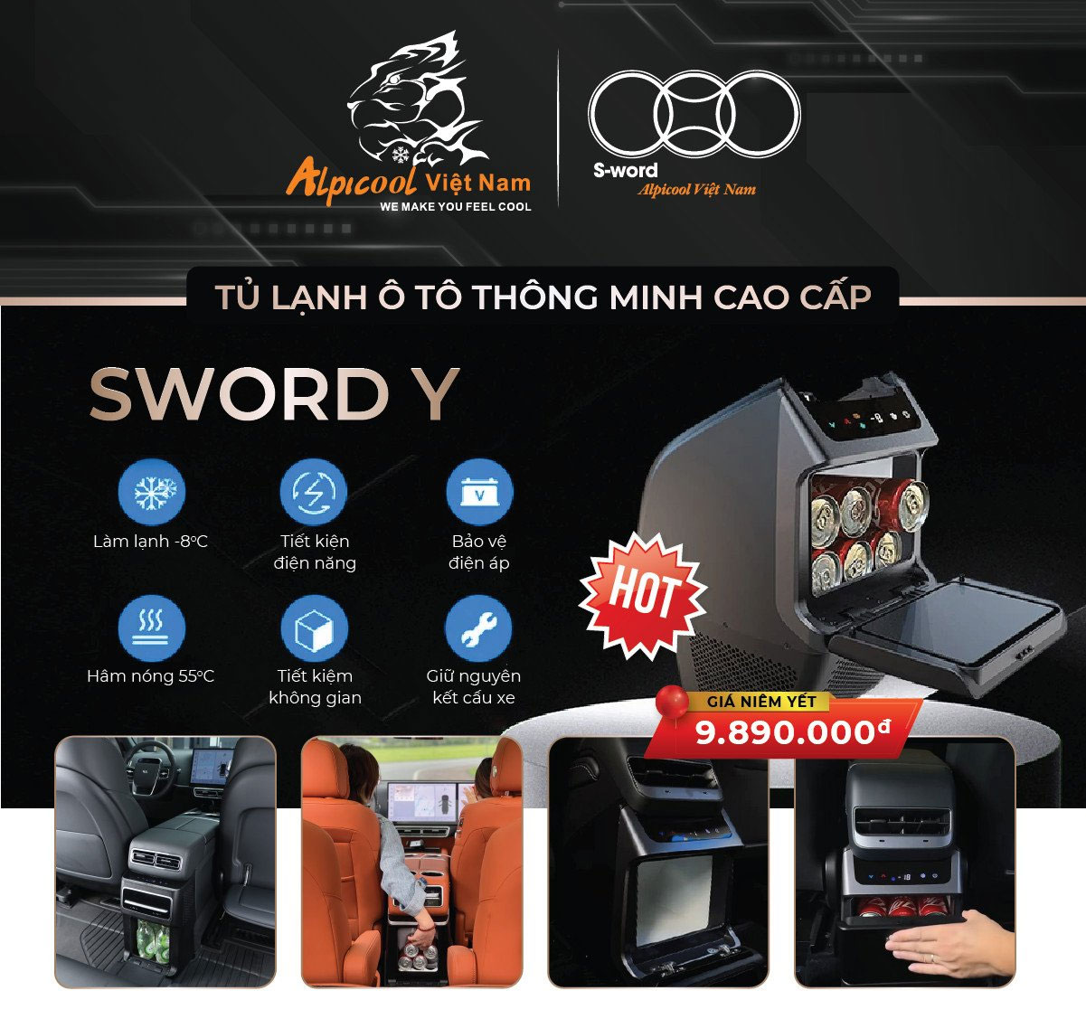 Tại sao bạn nên chọn tủ lạnh ô tô thông minh cao cấp SWORD Y?