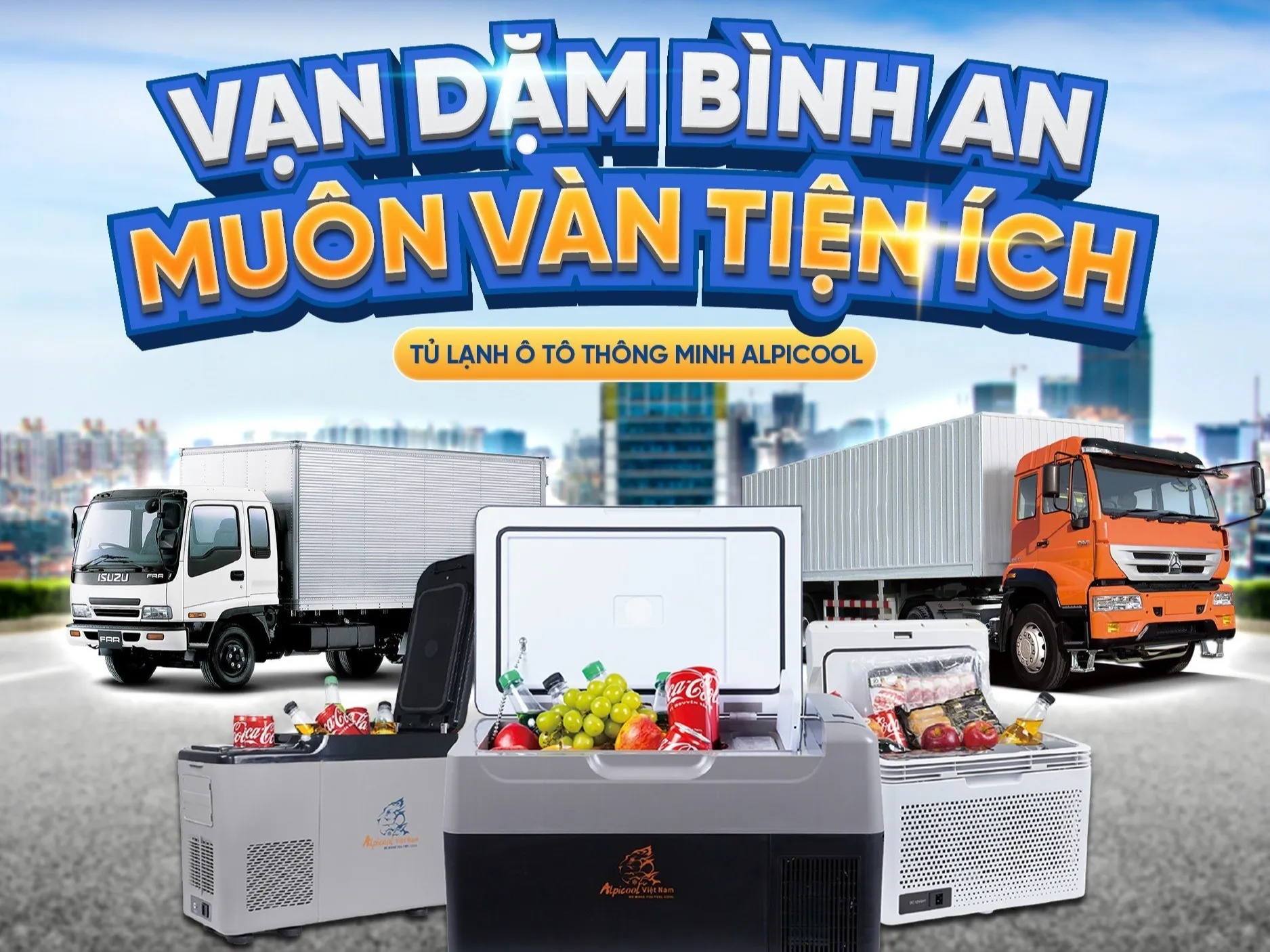 Tủ lạnh ô tô di động thông minh Alpicool - Trợ thủ đắc lực cho lái xe